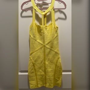 Bandage dress| BeBe | Canary Yellow| XSmall